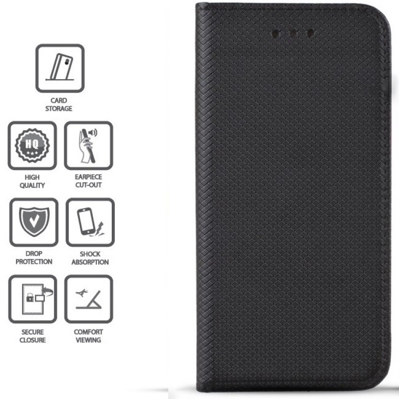 Juodas atverciamas idėklas Galaxy A8 (2018) telefonams Juodas atverciamas idėklas Galaxy A8 (2018) telefonams